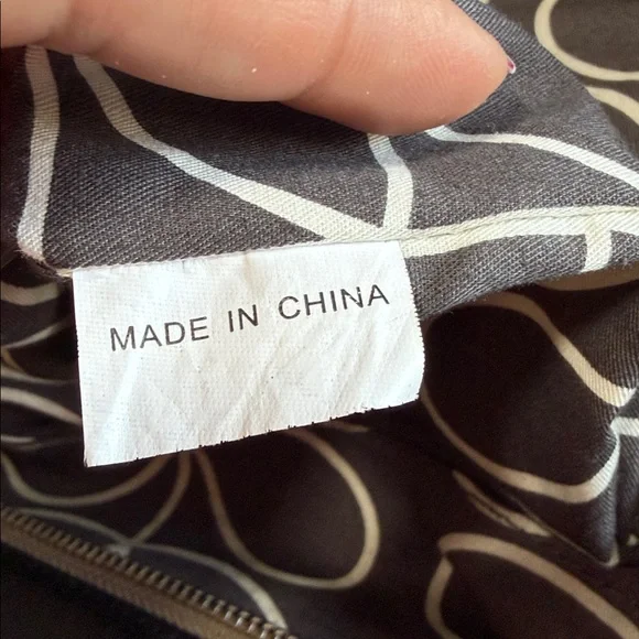 Orla Kiely Black Leather Duffel Bag - Picture 17 of 17